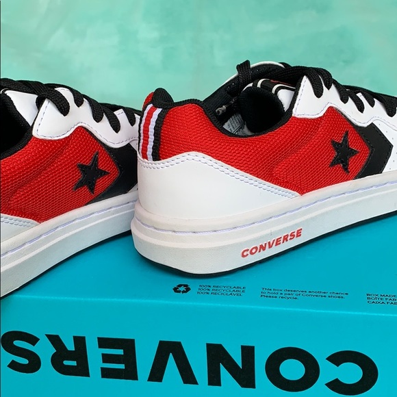 CONVERSE RIVAL OX WHITE/UNIVERSITY RED/BLACK WMNS - Picture 11 of 16